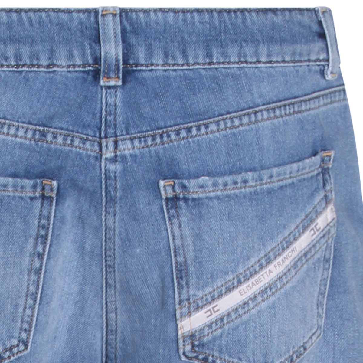 Straight-Leg Denim Jeans with Five-Pocket Styling
