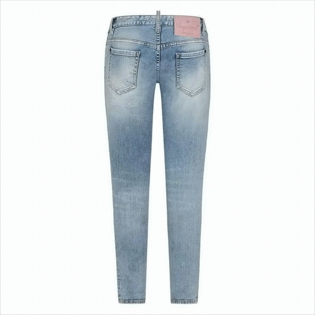 Slim-Fit Distressed Denim Pants
