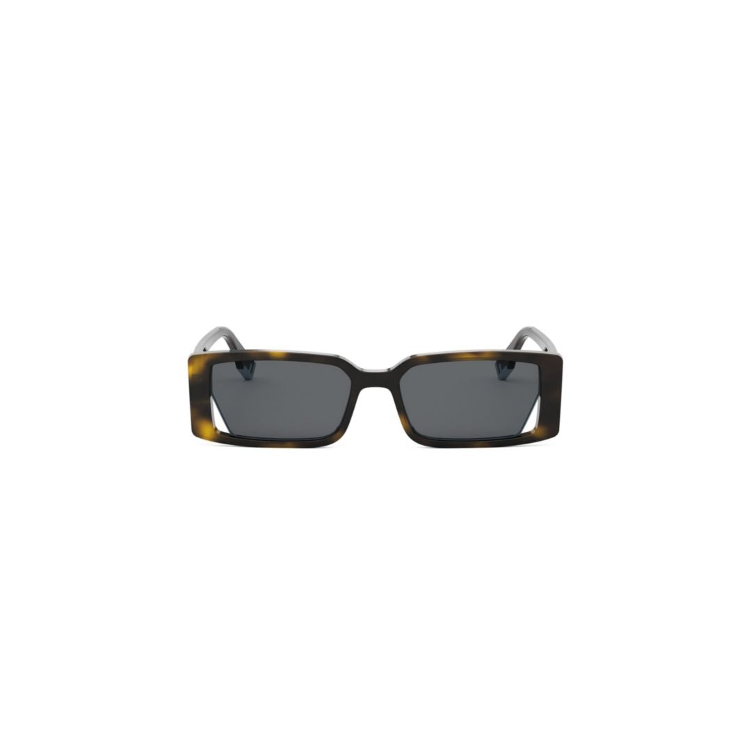 Fe40164i Rectangular Tortoiseshell Sunglasses