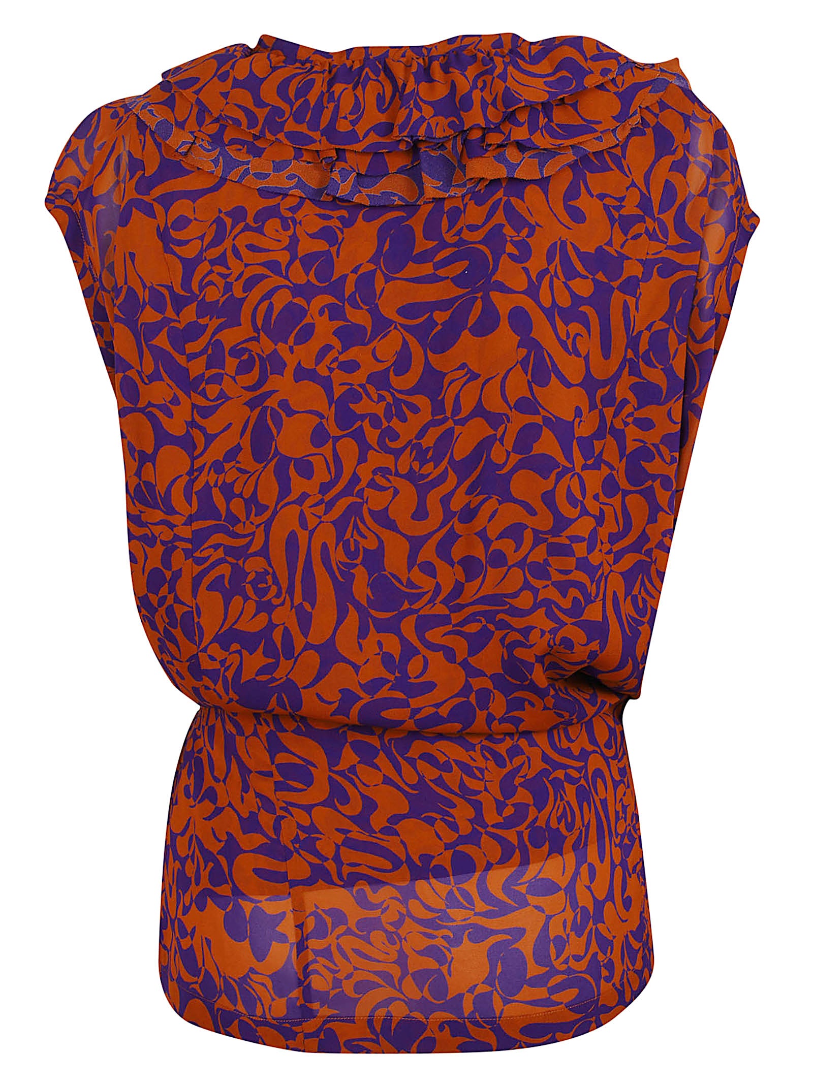 Vibrant Abstract Pattern Blouse