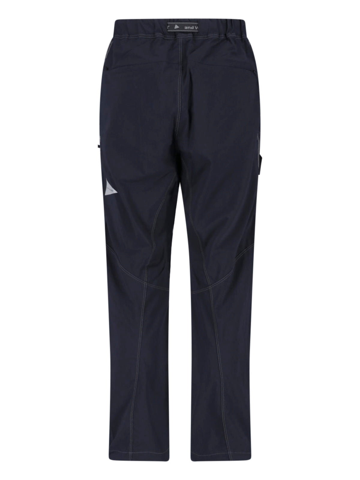 Black Water-Repellent Nylon Hike Elastic Trousers