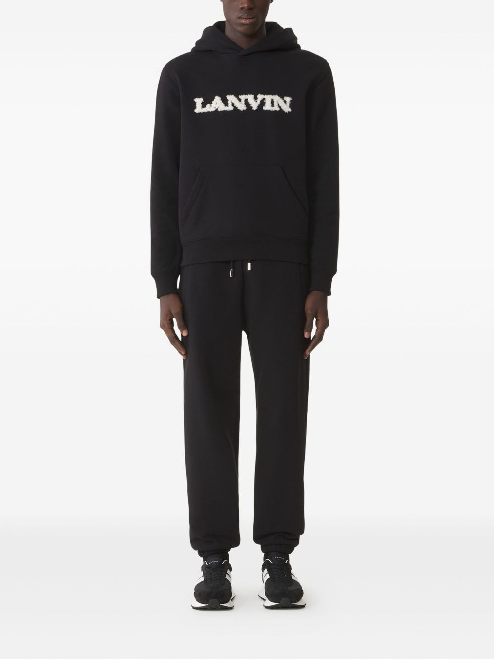 Relaxed Fit Black Trousers