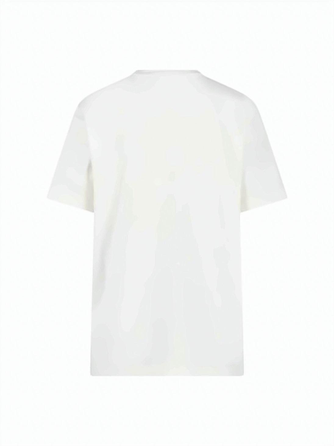 White Italian Craftsmanship Circular Motif T-Shirt