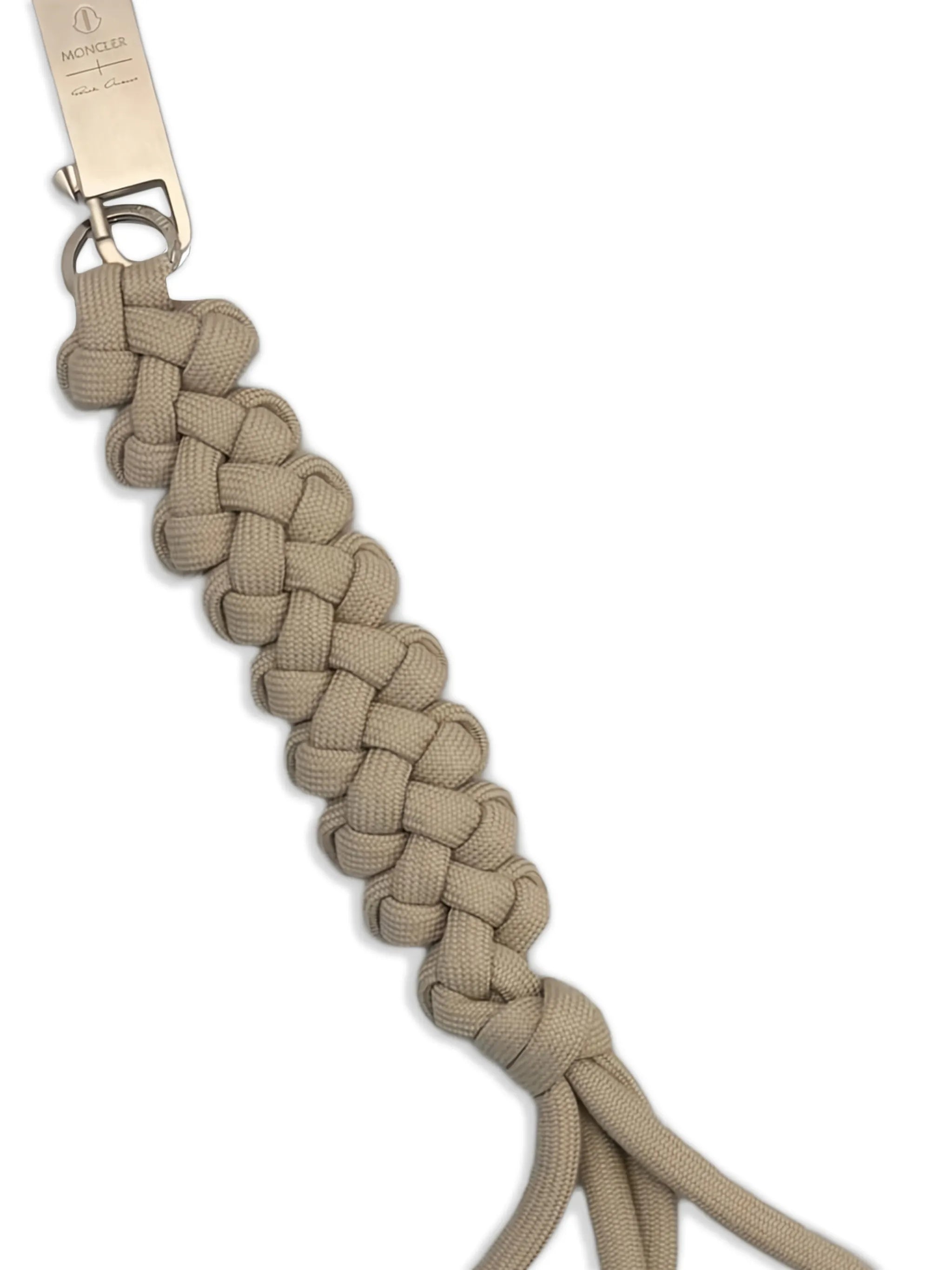 Beige Braided Rope Keyring