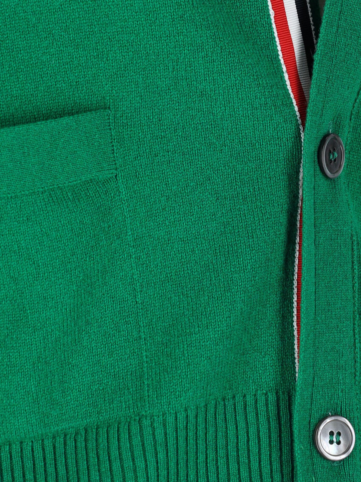 4 Bar Green Cashmere Cardigan