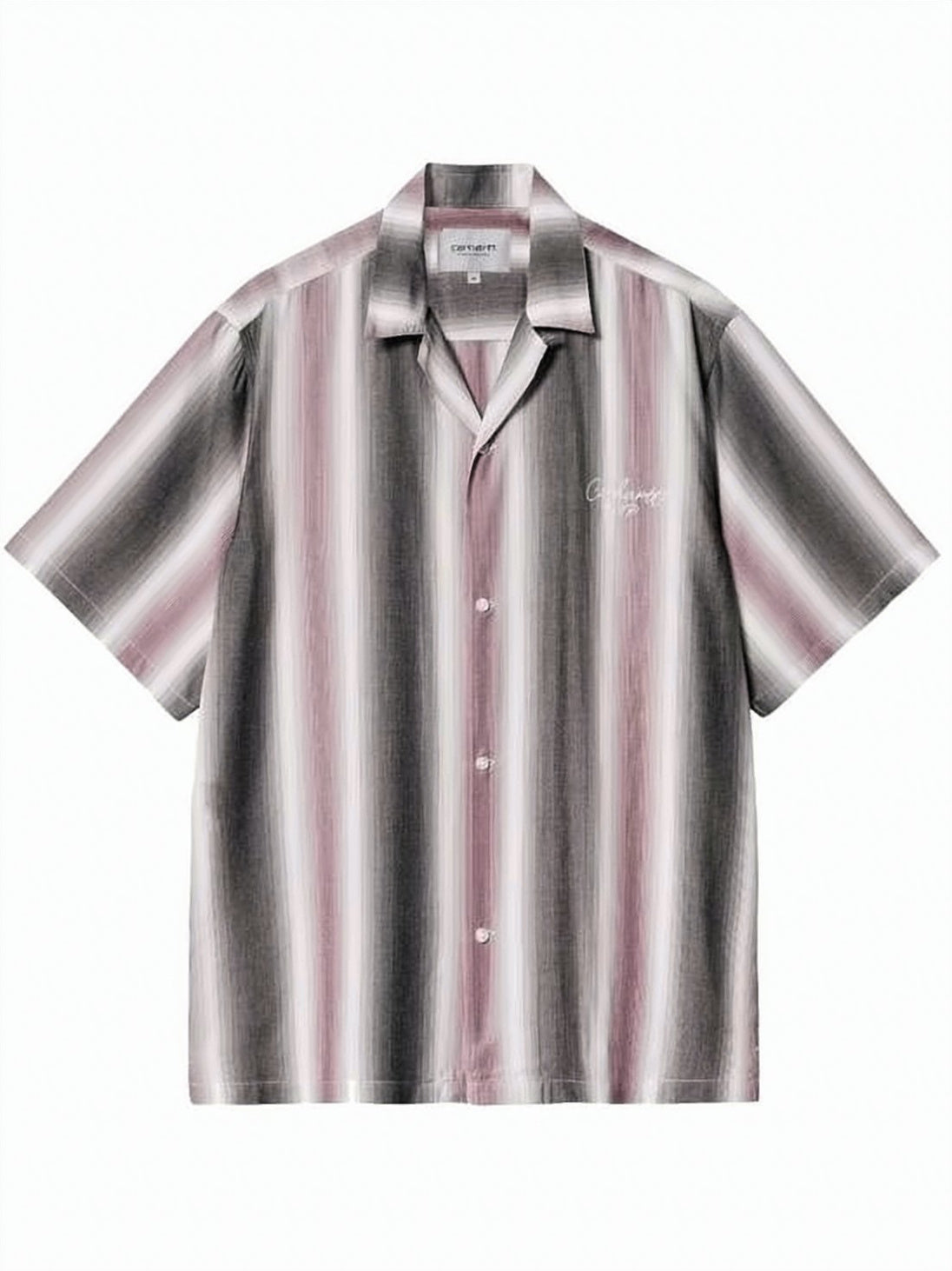 Relaxed Fit Striped Short-Sleeve Shirt