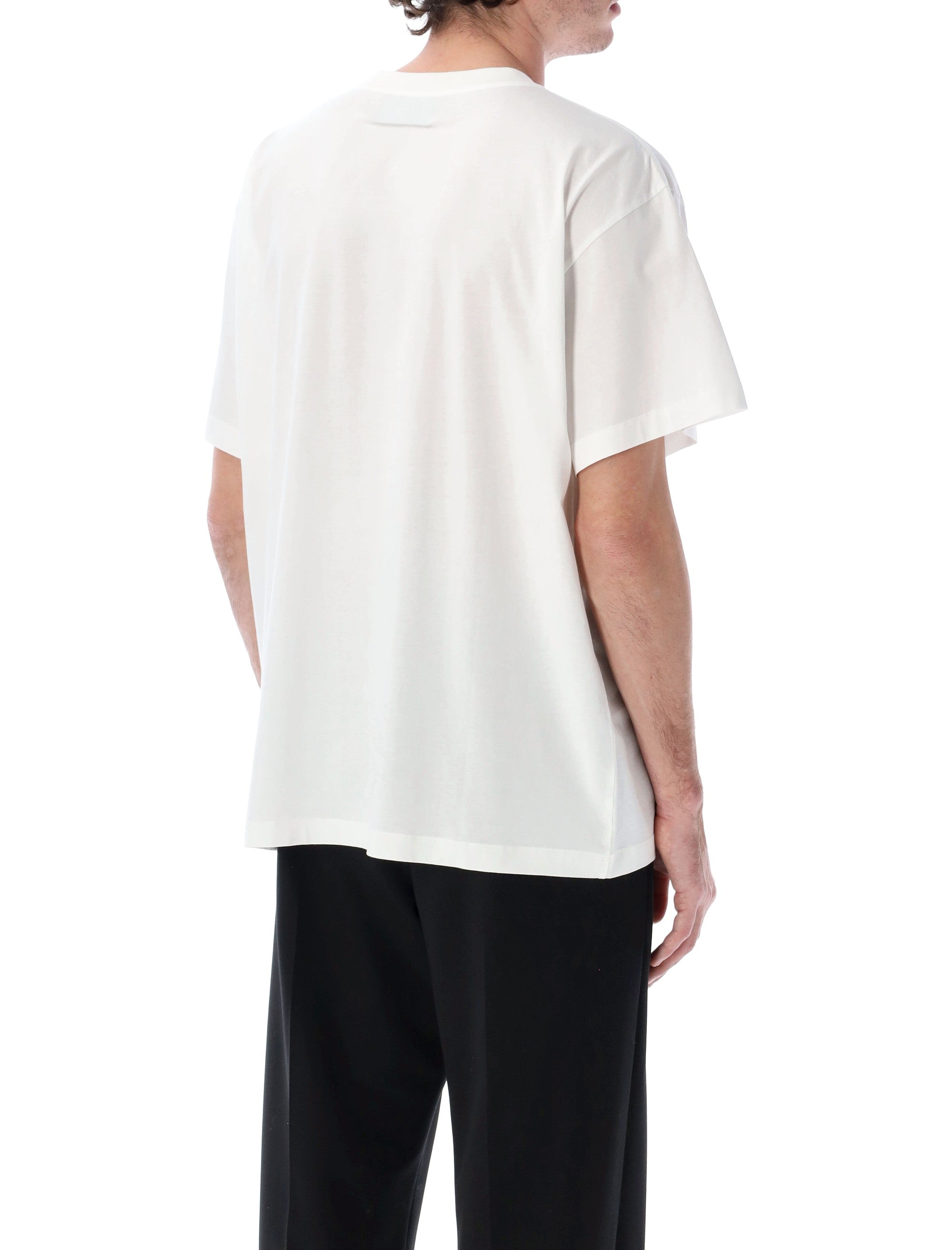 Cotton Jersey T-Shirt with Numeric Logo Patch