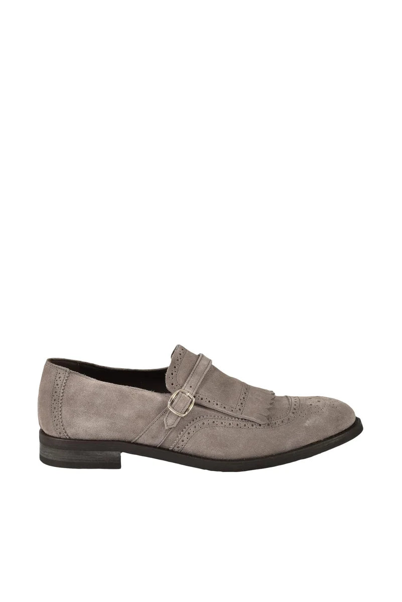 Suede Loafers - Grey