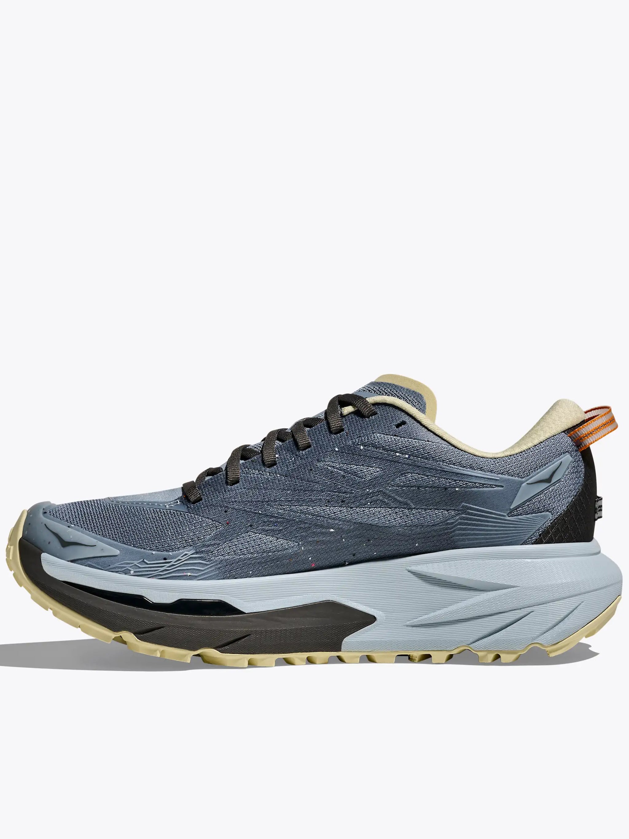 Streamlined Blue-Gray Athletic Sneakers