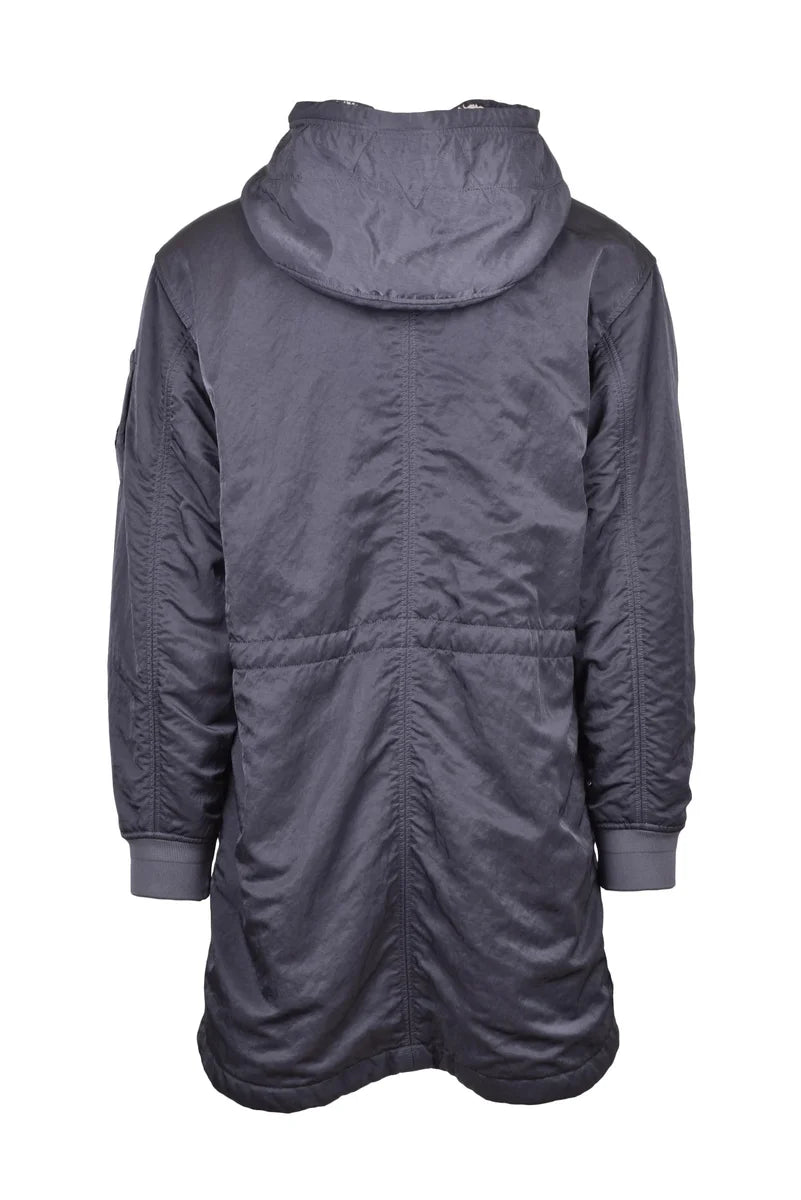Long Grey Jacket with Plush Interior