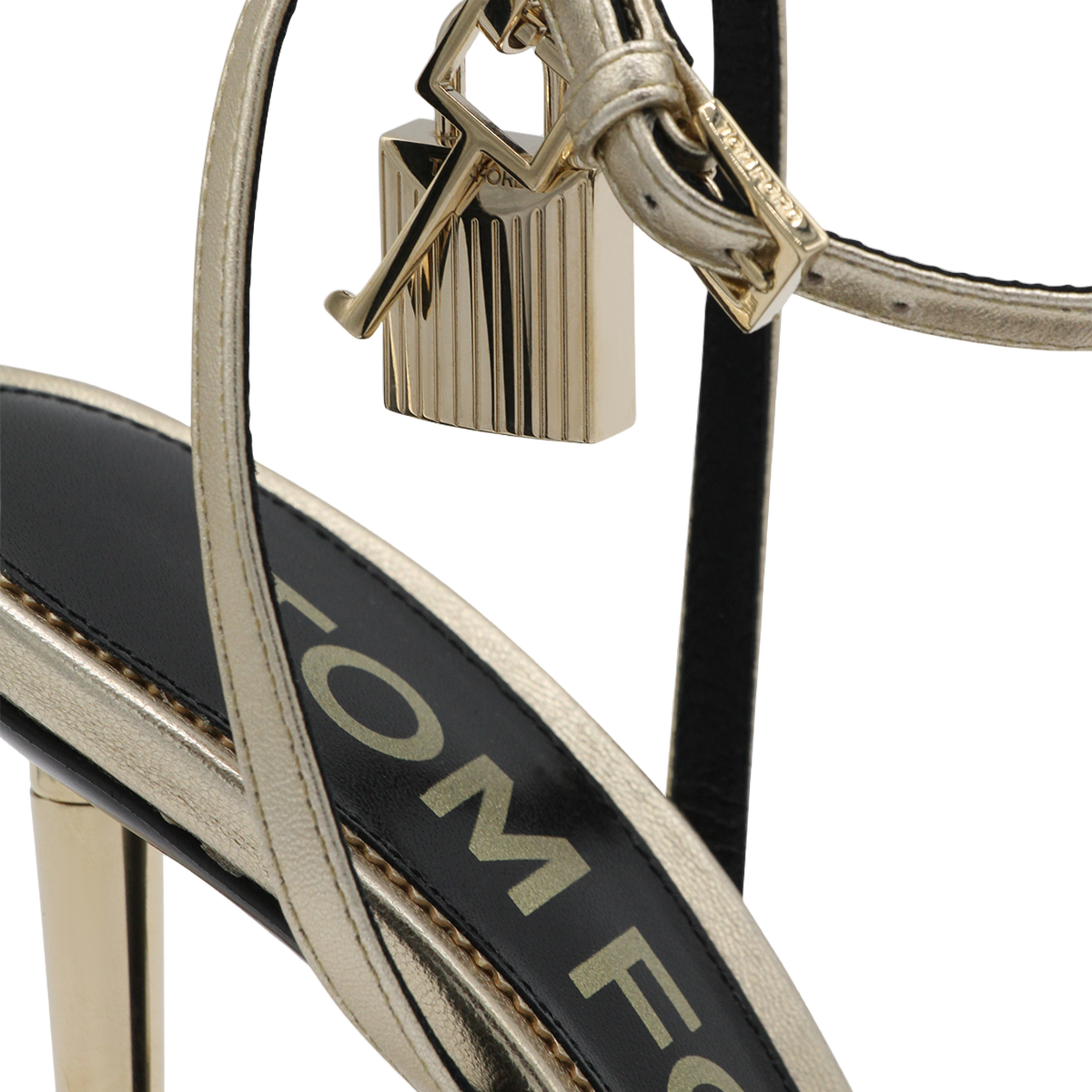 Metallic Gold Stiletto Sandals