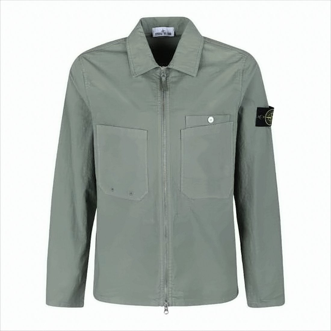 Green Jacket with Textured Fabric