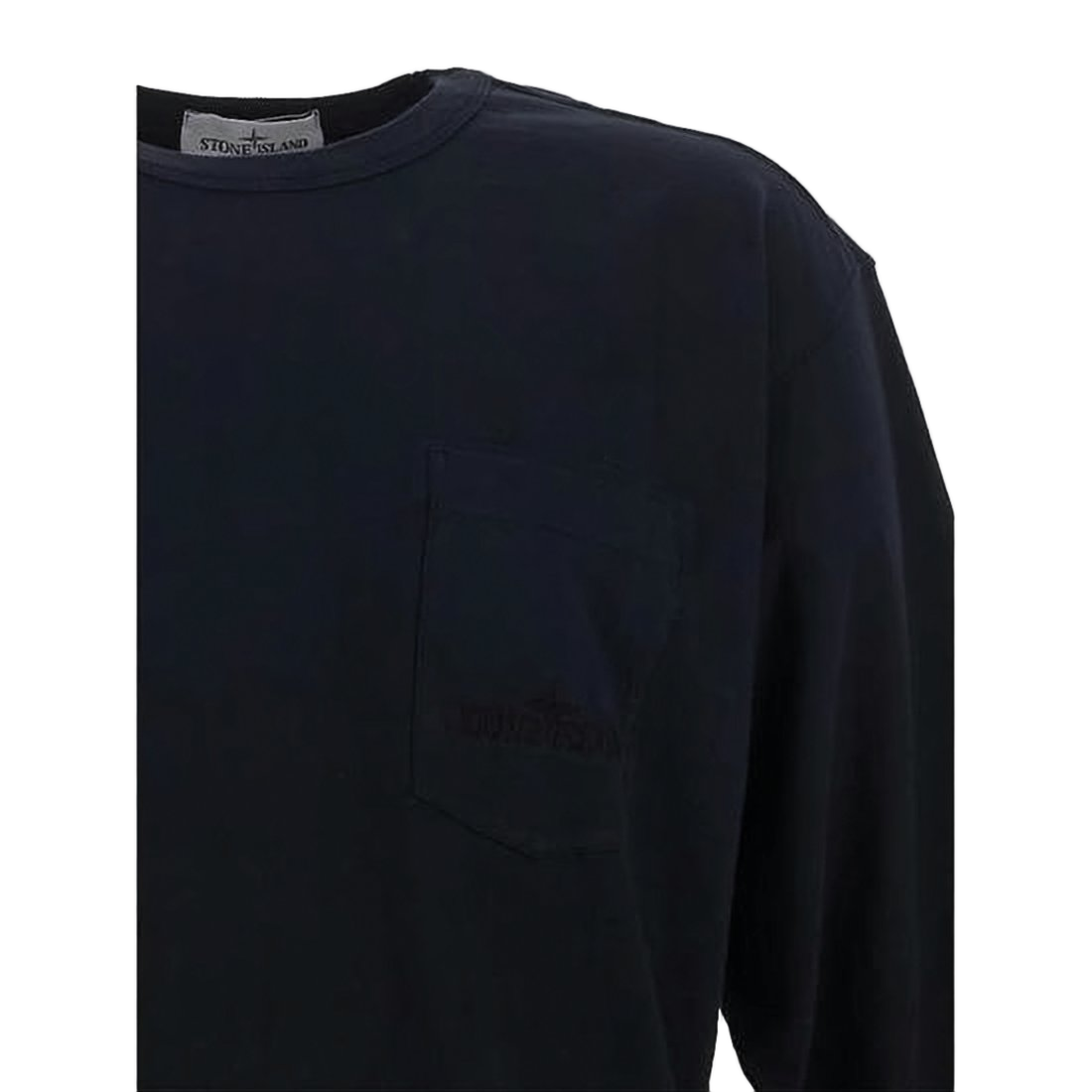 Classic Crew Neck Long-Sleeve Cotton Shirt