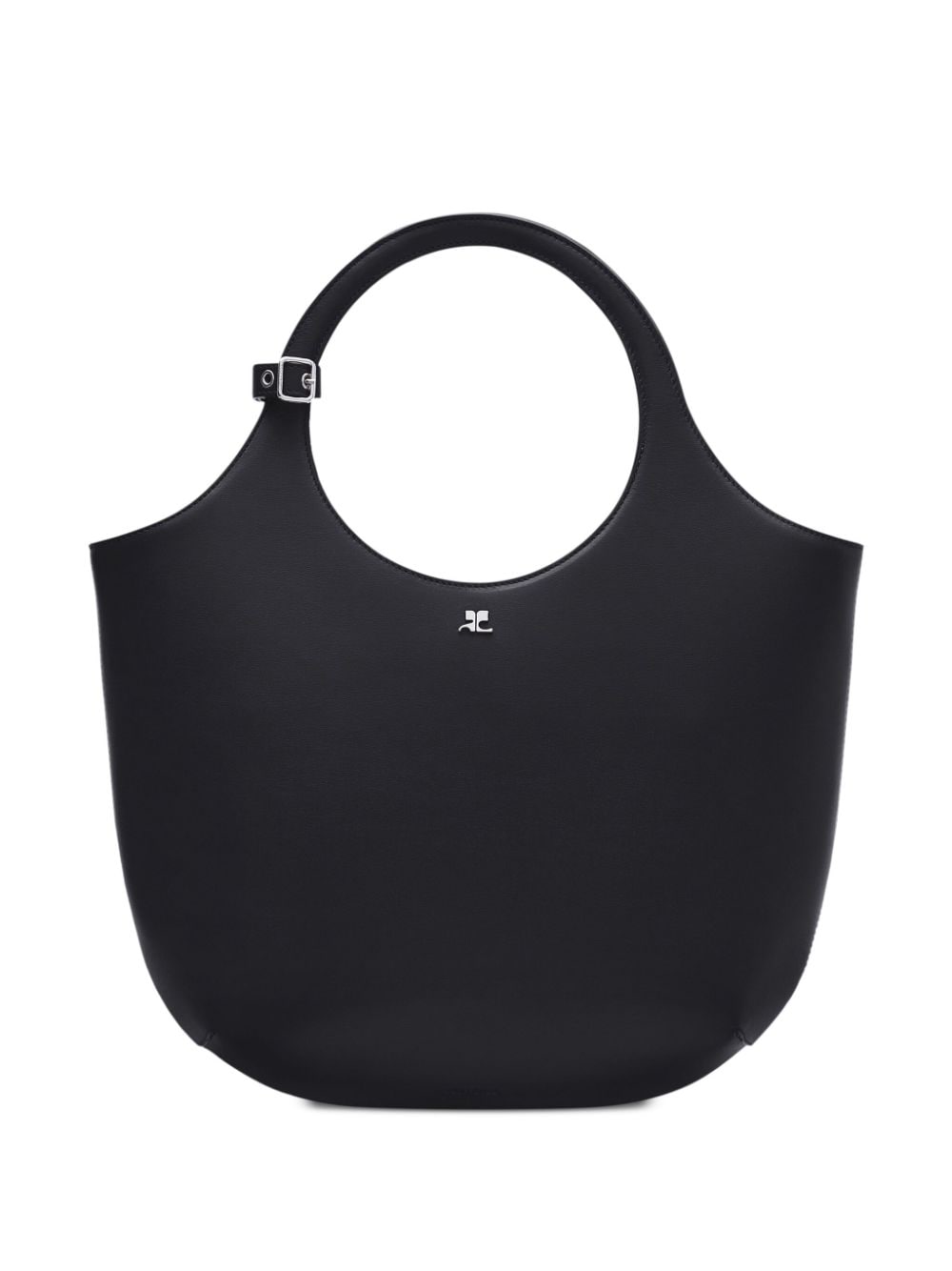Smooth Grain Black Handbag