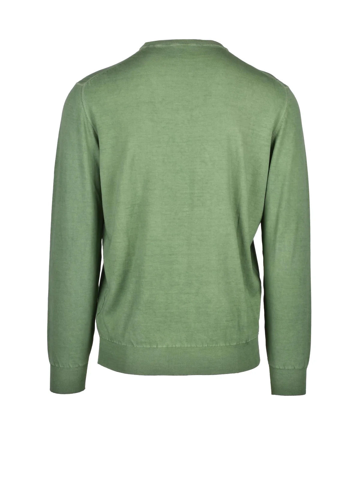 Green Crewneck Cotton Sweater