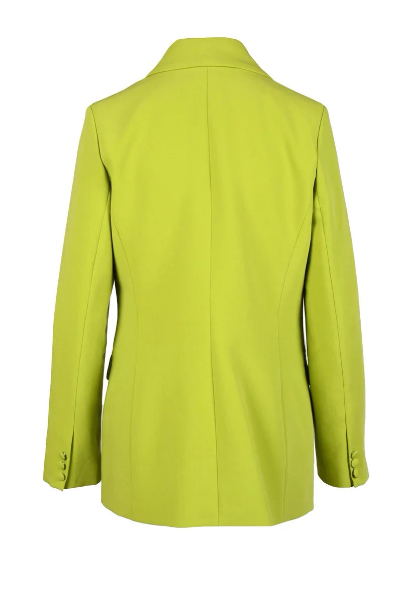 Apple Green Double-Breasted Jacket
