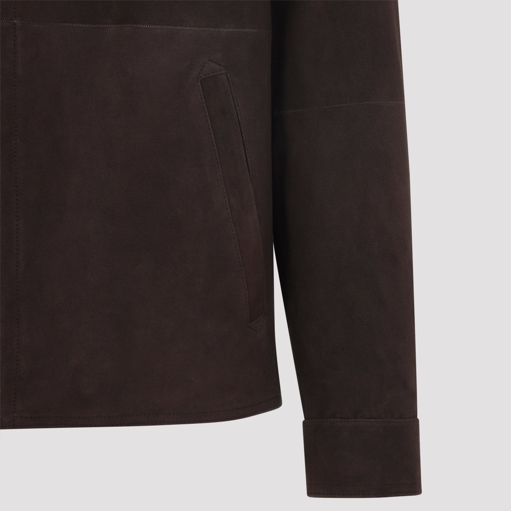 Brown Lamb Leather Casual Jacket