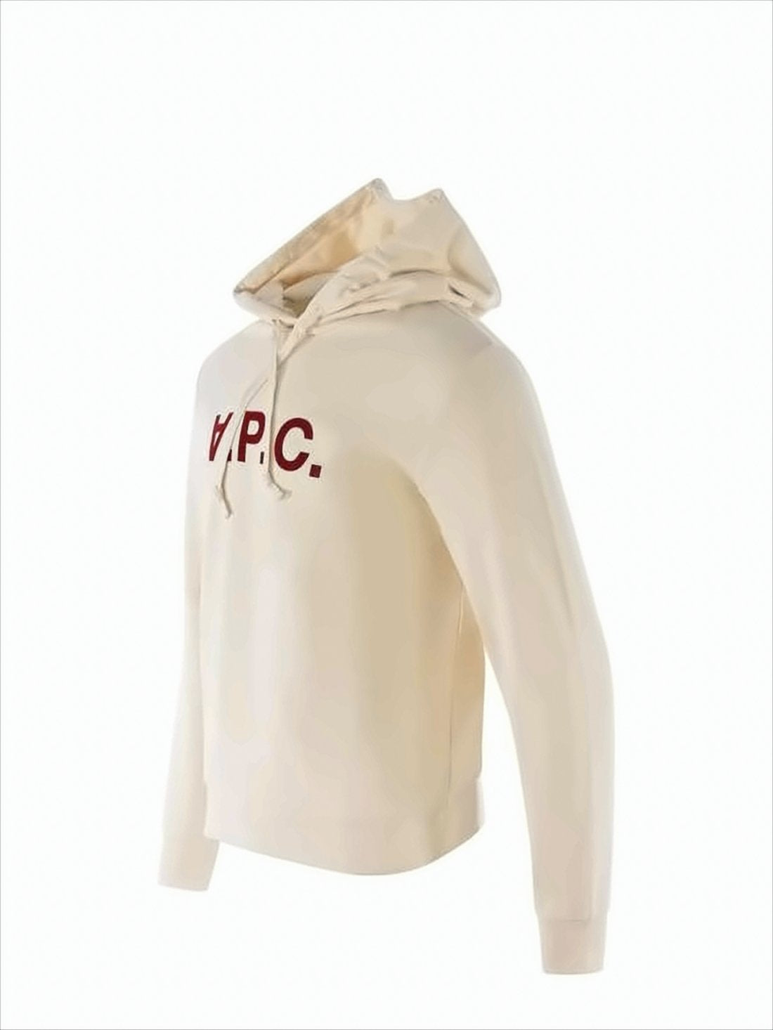 Cream Relaxed-Fit Hoodie