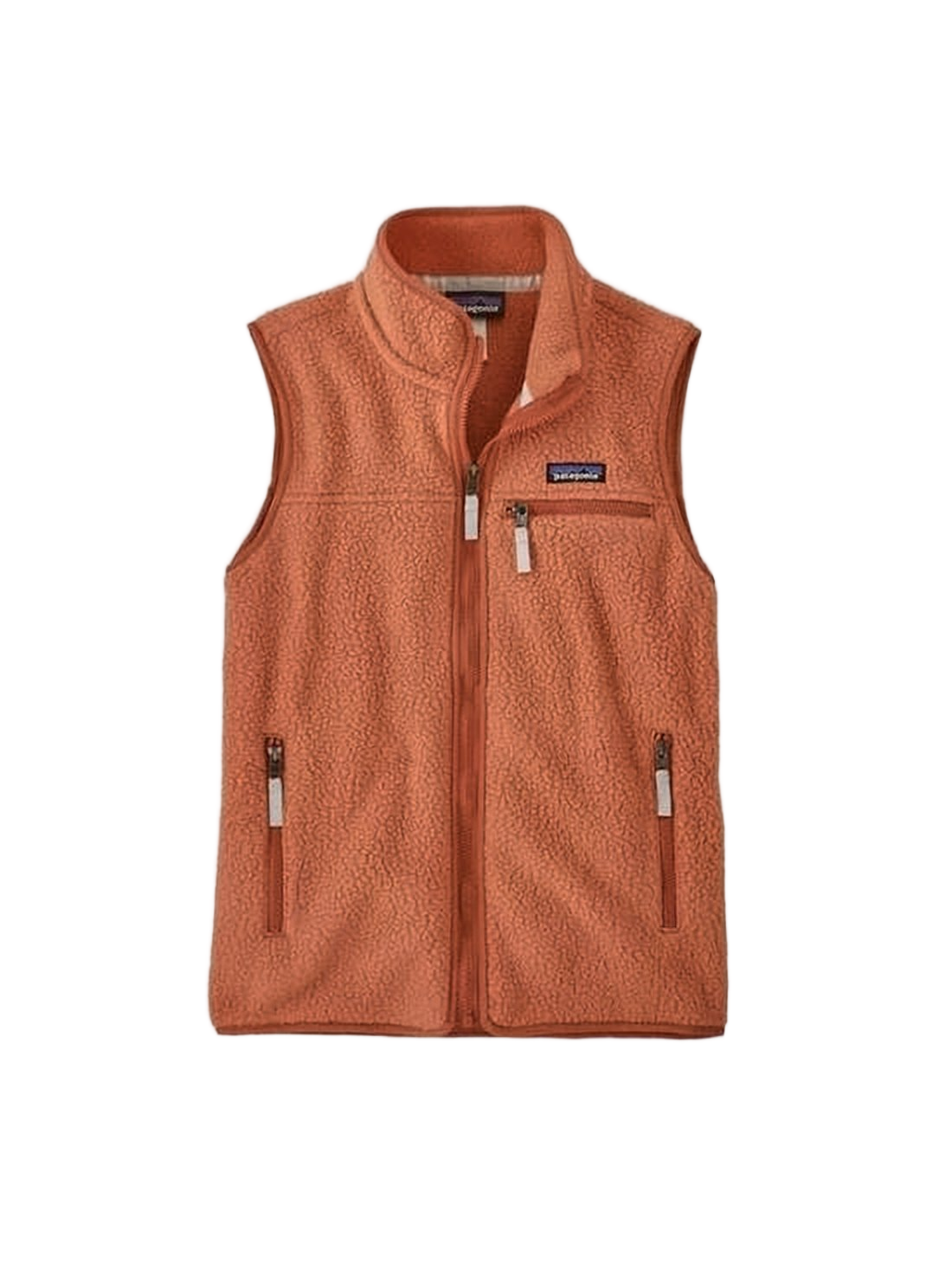 Textured Fleece Vest with Zippered Pockets