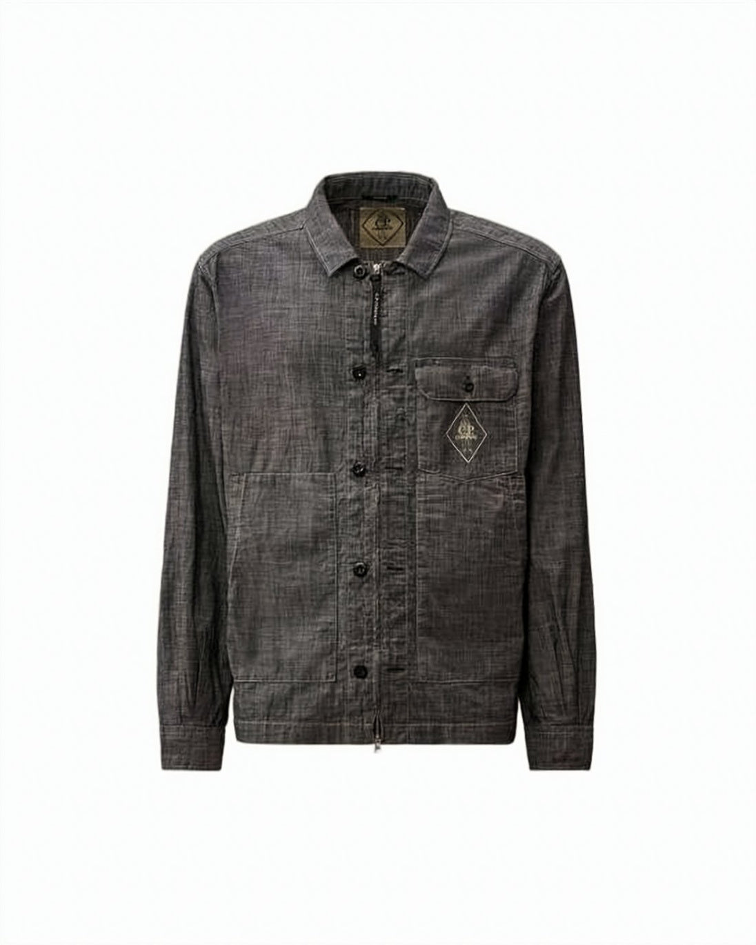 Structured Grey Cotton C.P. Company Jacket