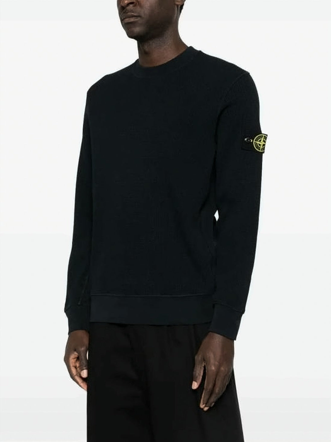 Textured Knit Long-Sleeve Shirt