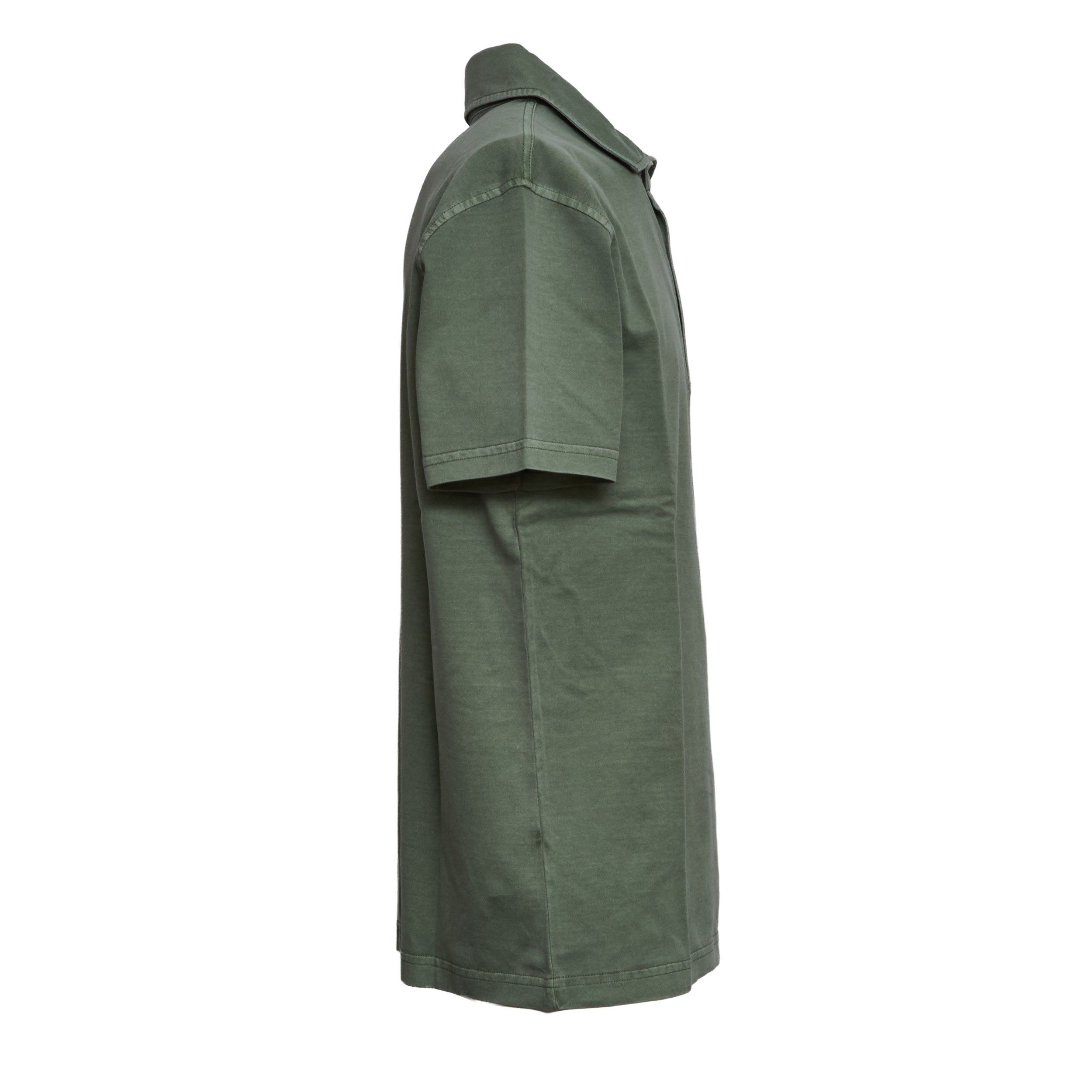 Garment-Dyed Cotton Jersey Polo Shirt