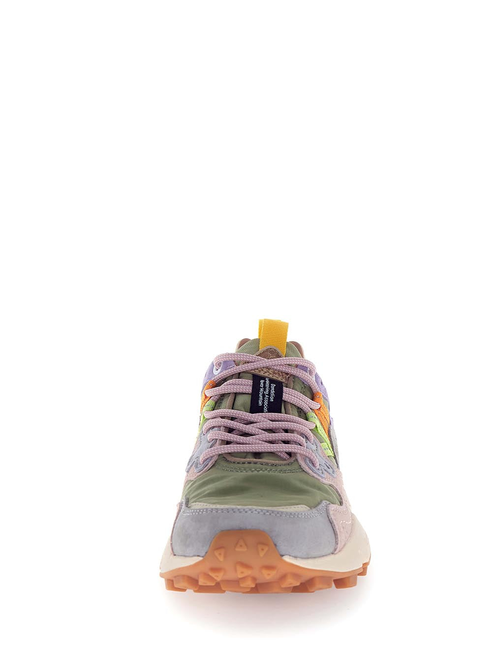 Multi-Layered Pastel Sneakers with Textured Sole