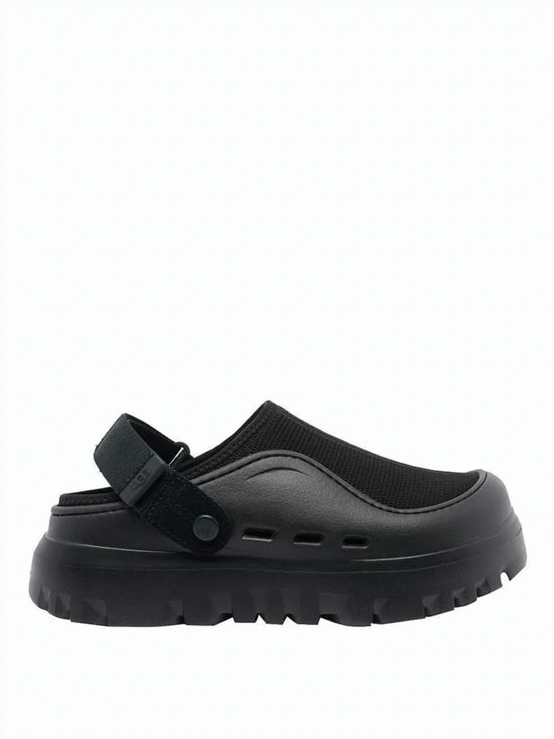 Mesh and Rubber Sandals with Adjustable Heel Strap