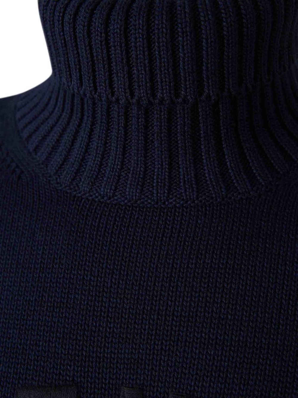 Dark Navy Blue Turtleneck Sweater