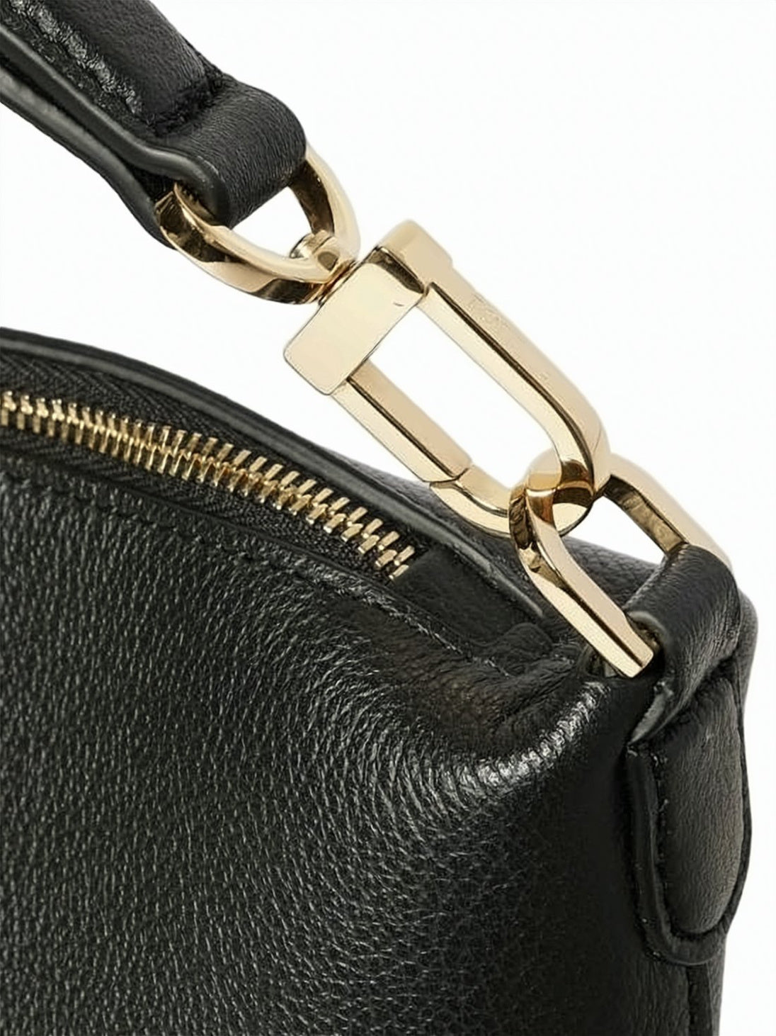 Rectangular Calf Leather Tote Bag with Gold-tone Hardware