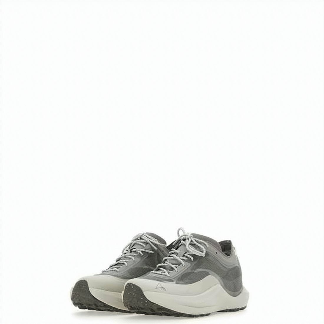 Textured Grey Sneakers with Layered Upper