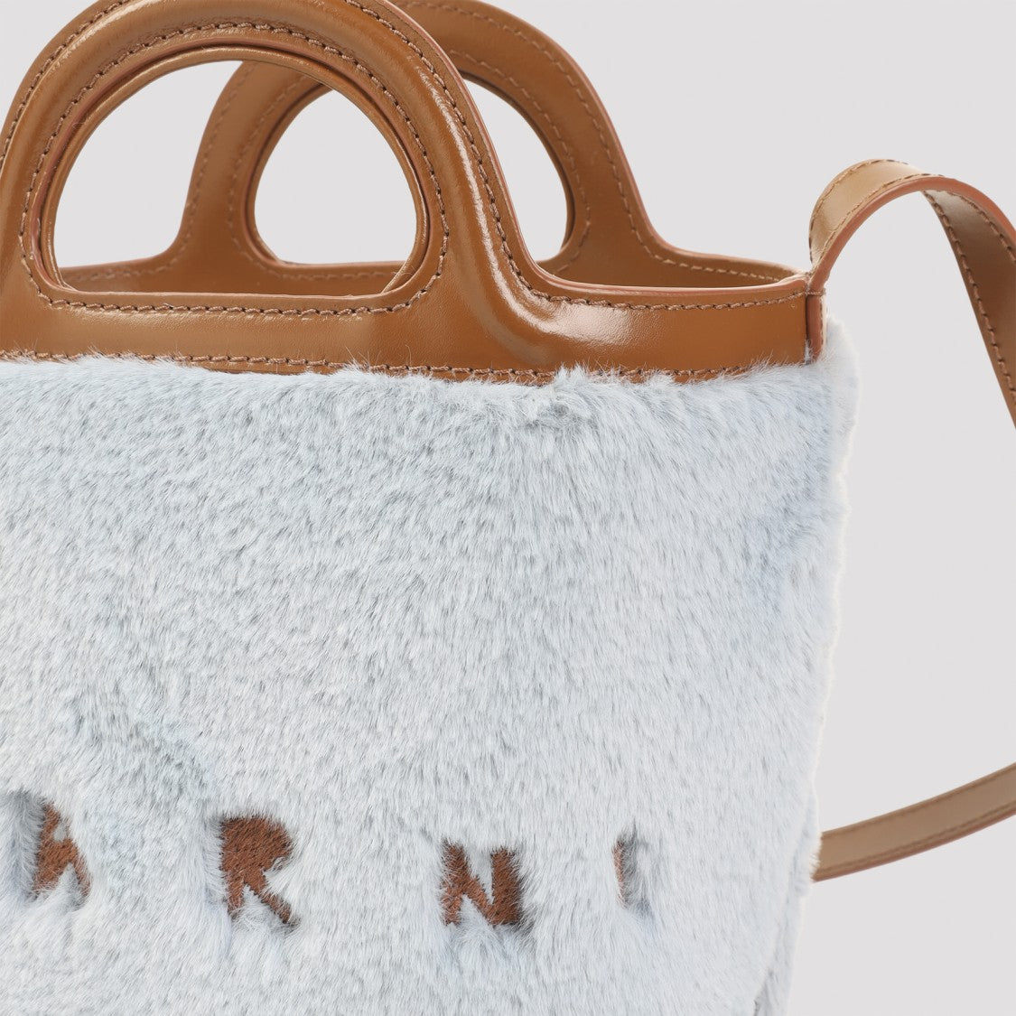 Plush Bucket Handbag With Adjustable Strap