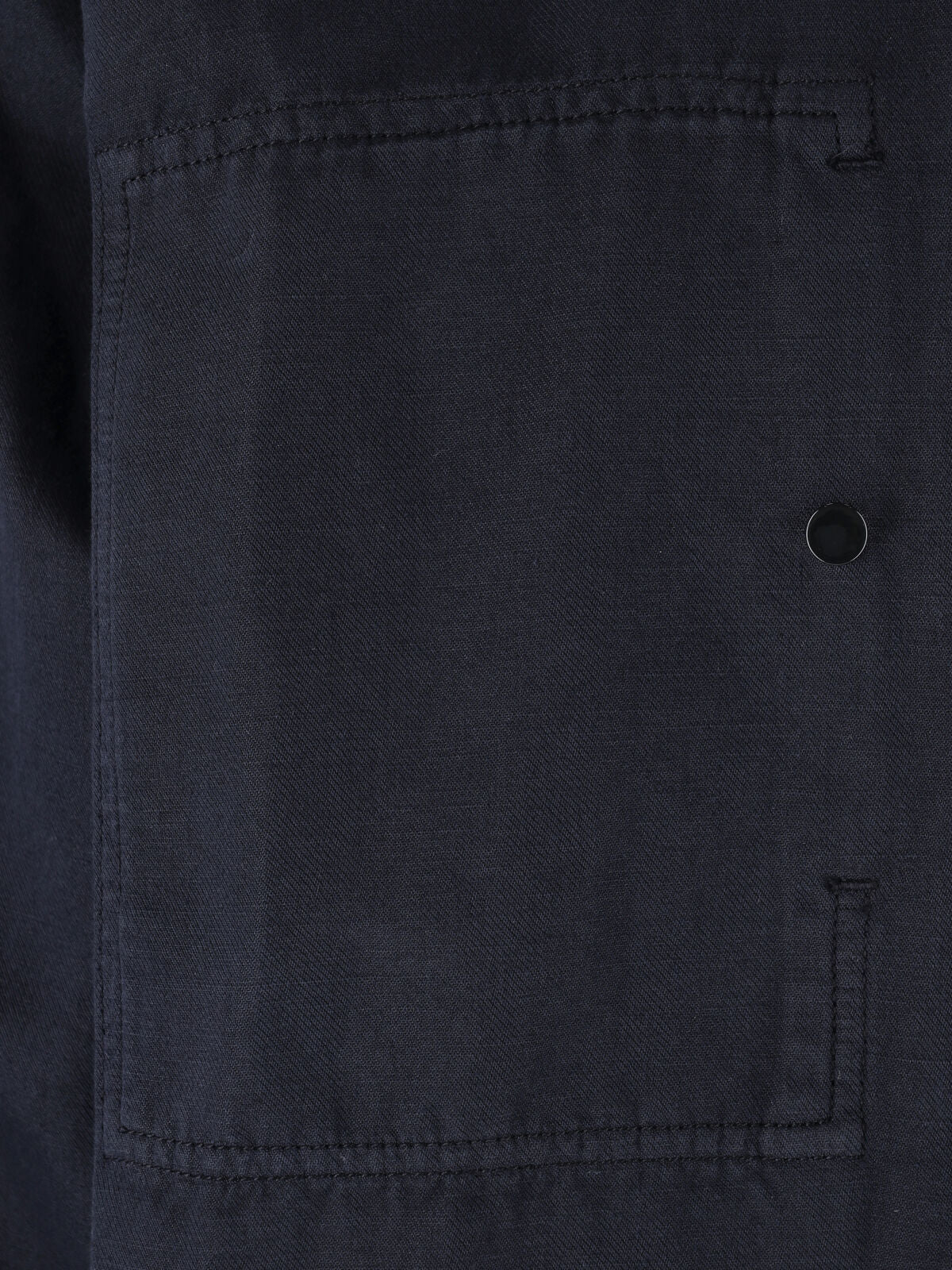 Blue Twill Classic Collar Lens Jacket