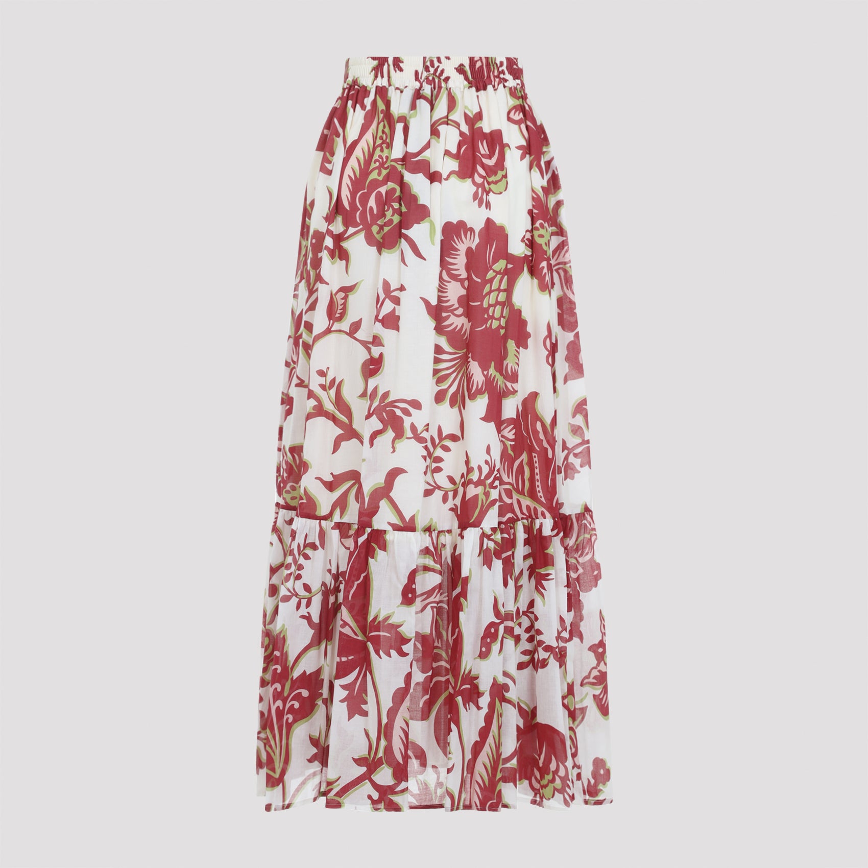 Long White Cotton Skirt