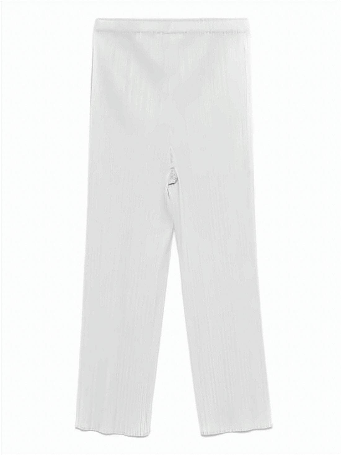 Cropped Wide-Leg Training Pants with Textured Pleats
