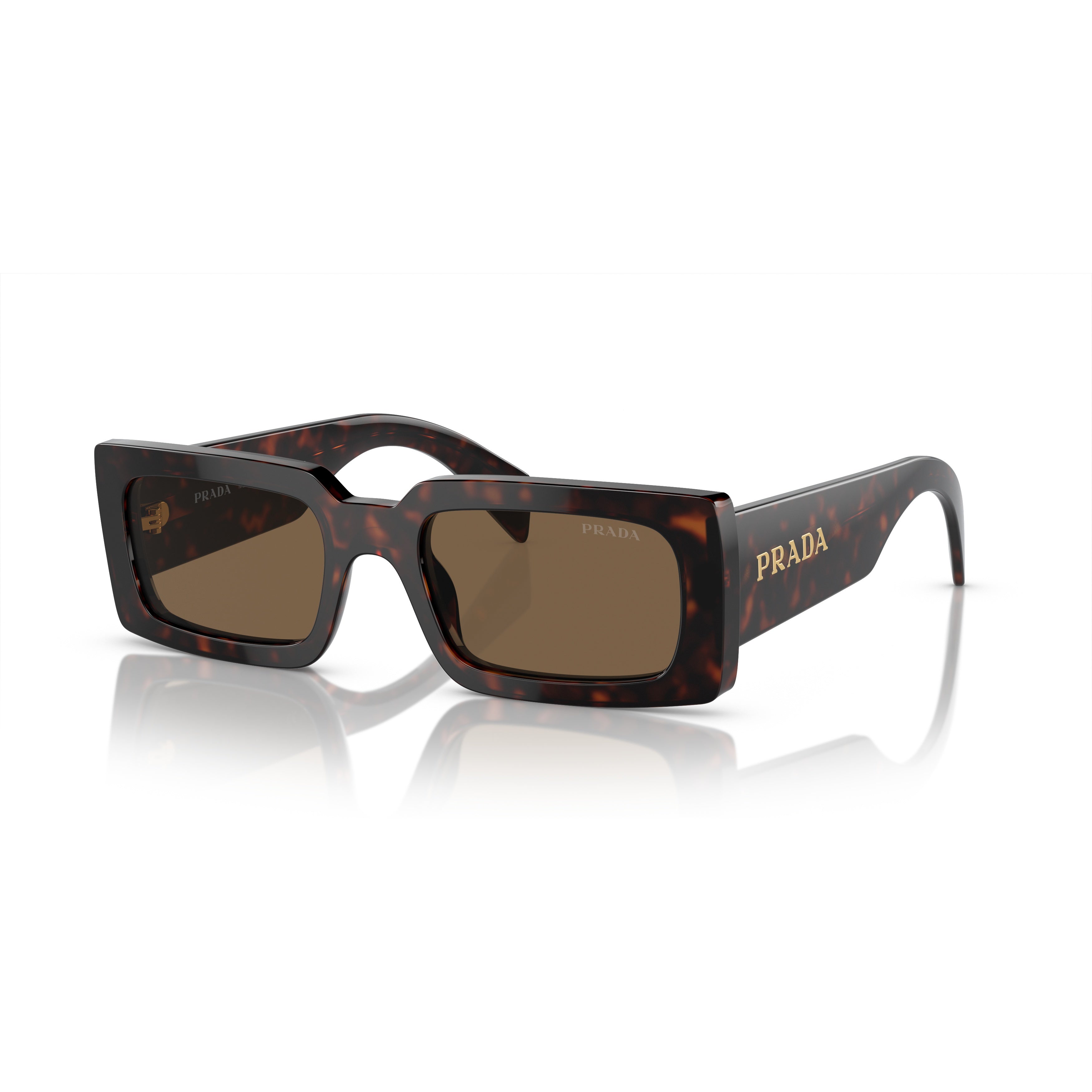 0pr A07s Tortoiseshell Rectangular Sunglasses