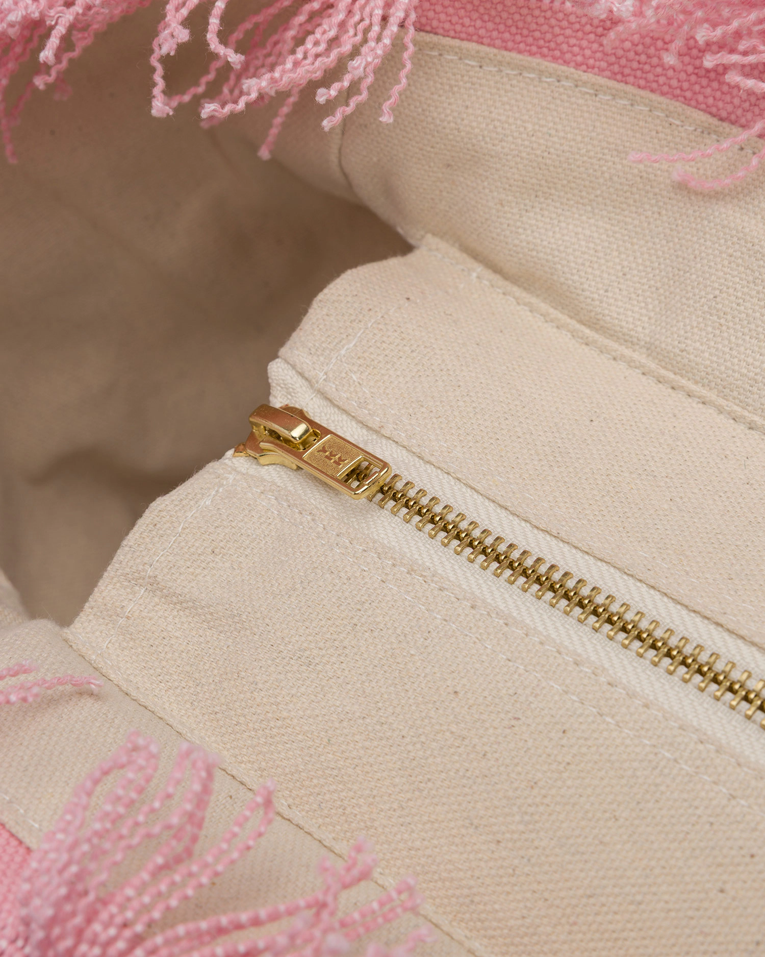 Spacious Rectangular Tote Bag with Frayed Edges