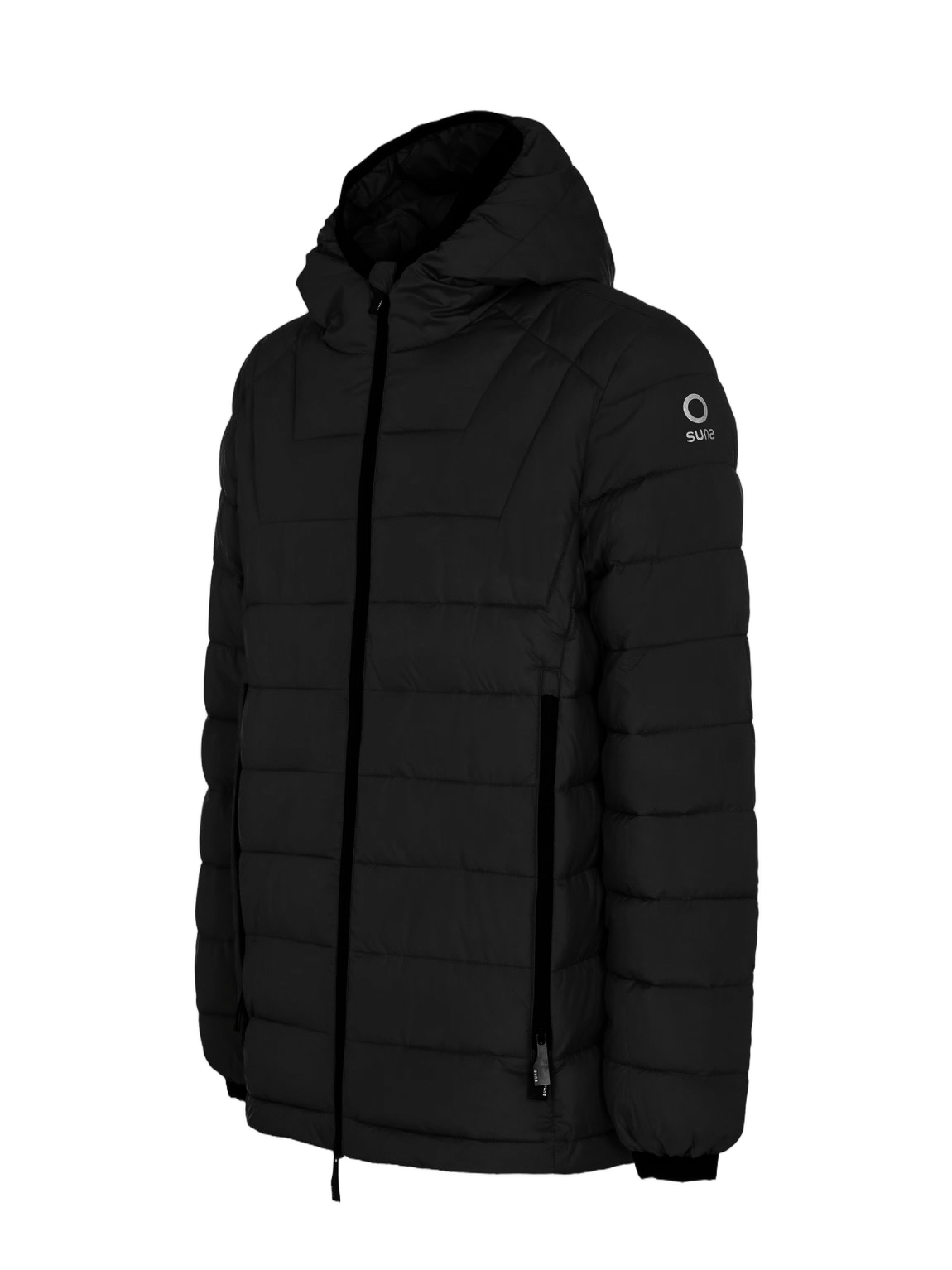 Quilted Down Jacket with Adjustable Hood