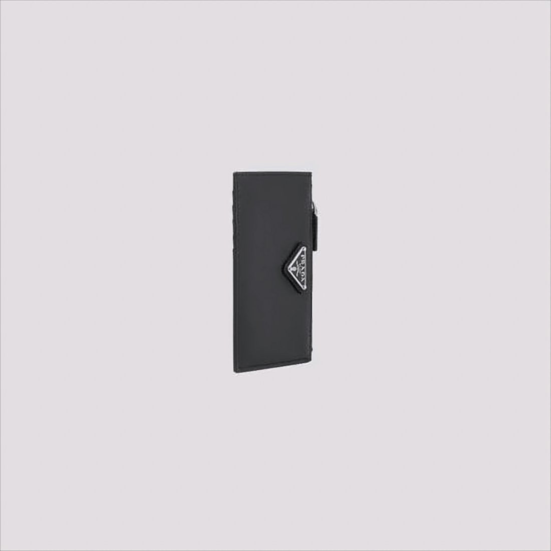 Textured Leather Zip-Around Wallet