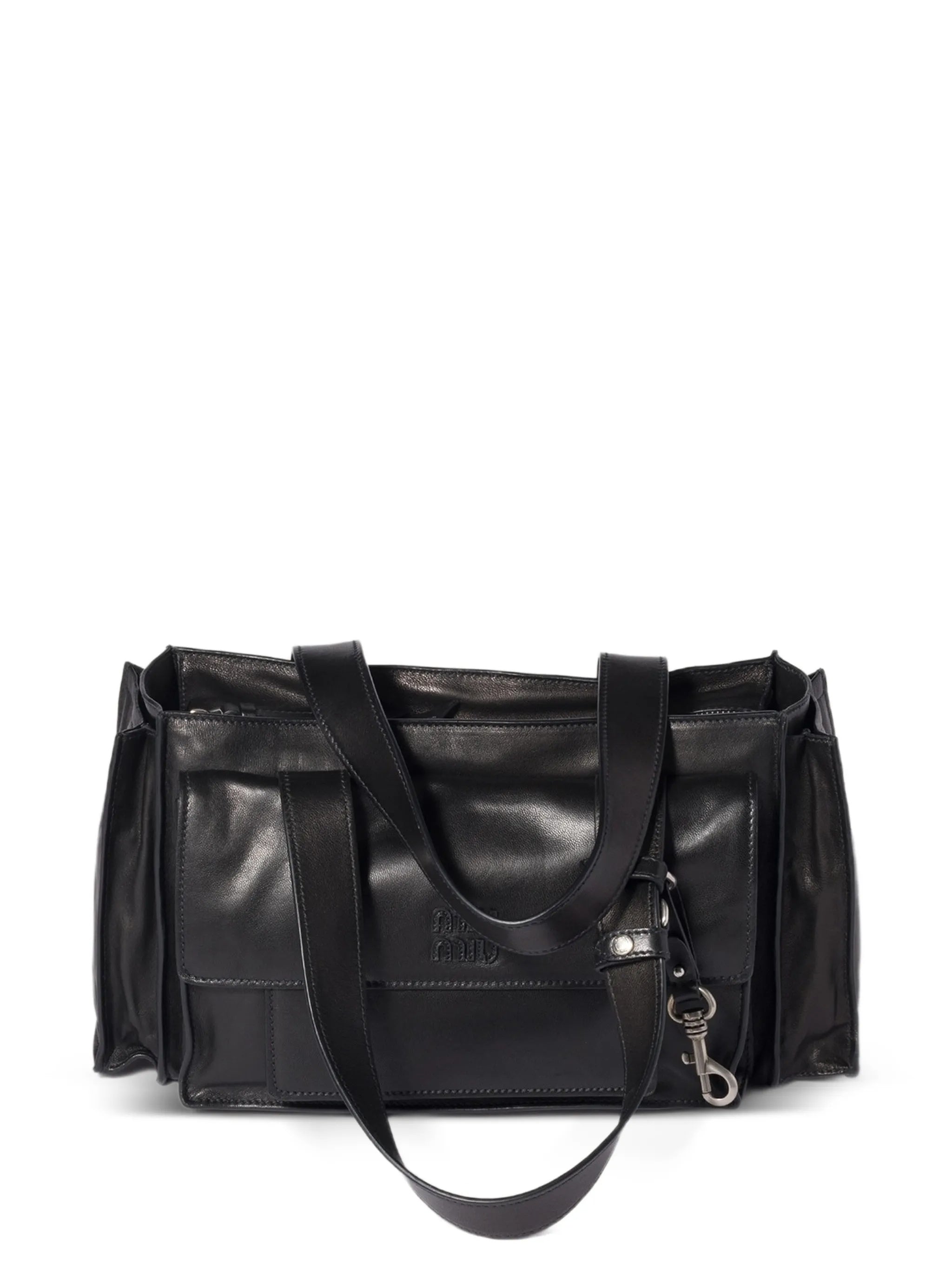Black Shopping Utilitaire Leather Bag