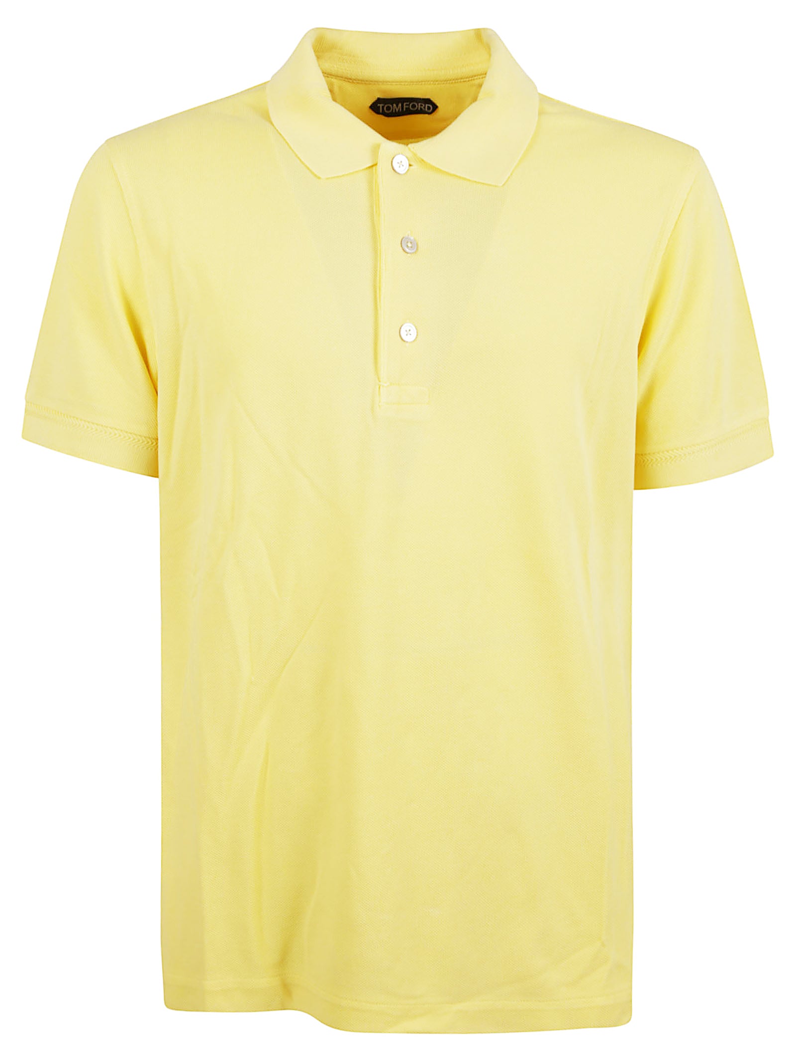 Short-Sleeved Polo Shirt with Textured Fabric