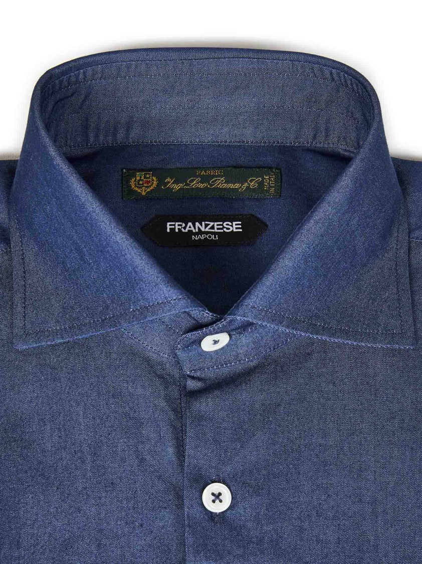 Franzese Blue Denim Shirt