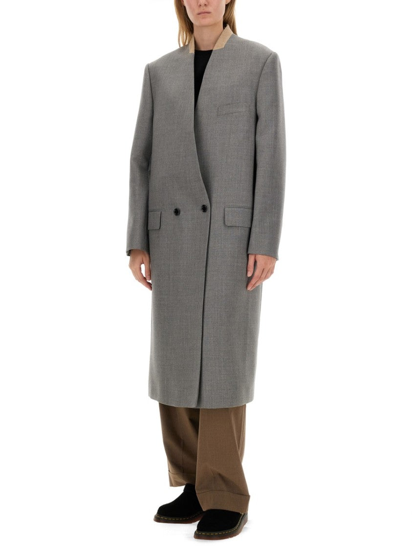 Tailored Grey Wool Coat