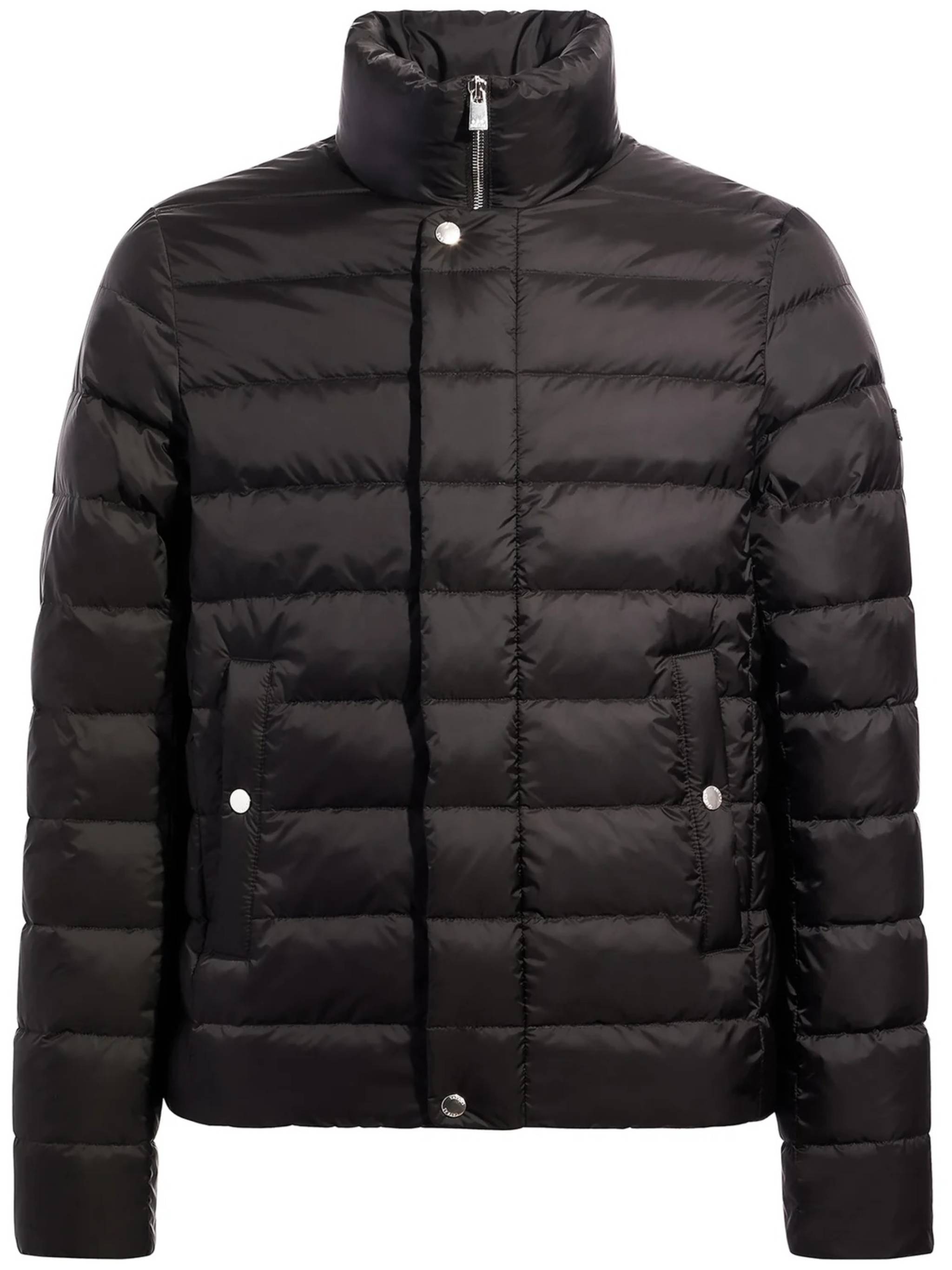 Black Atene Quilted Nylon Puffer Jacket