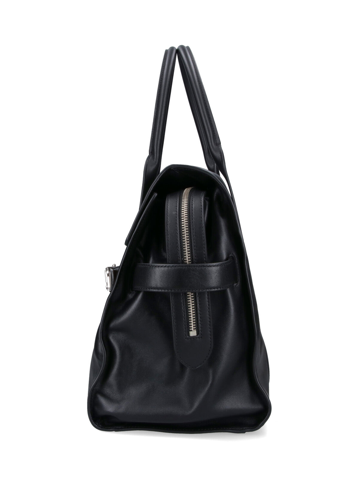 Black Dakota Leather Tote Bag