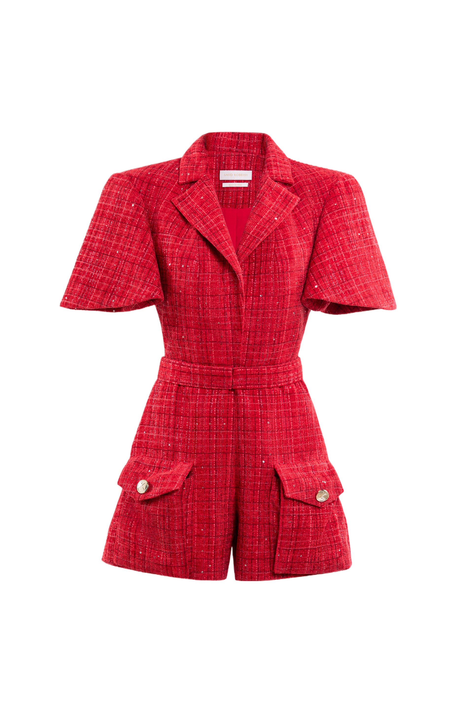 Tweed Short Jumpsuit