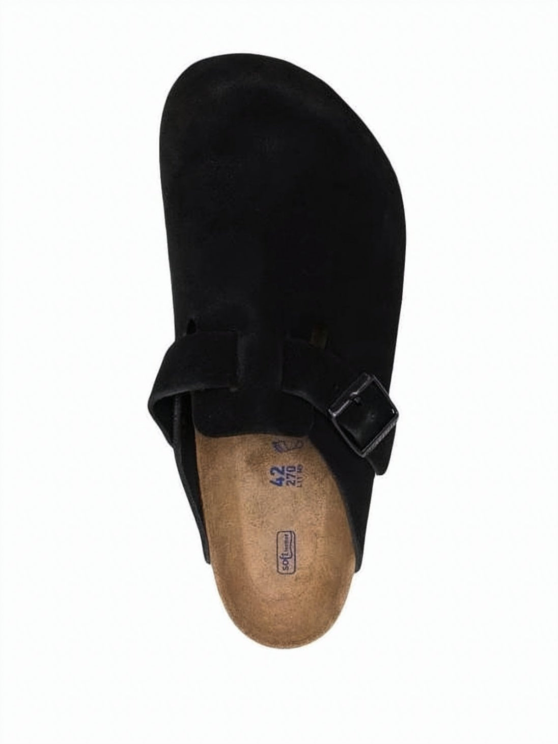 Closed-Toe Mule Slipper With Adjustable Buckle And Suede Upper