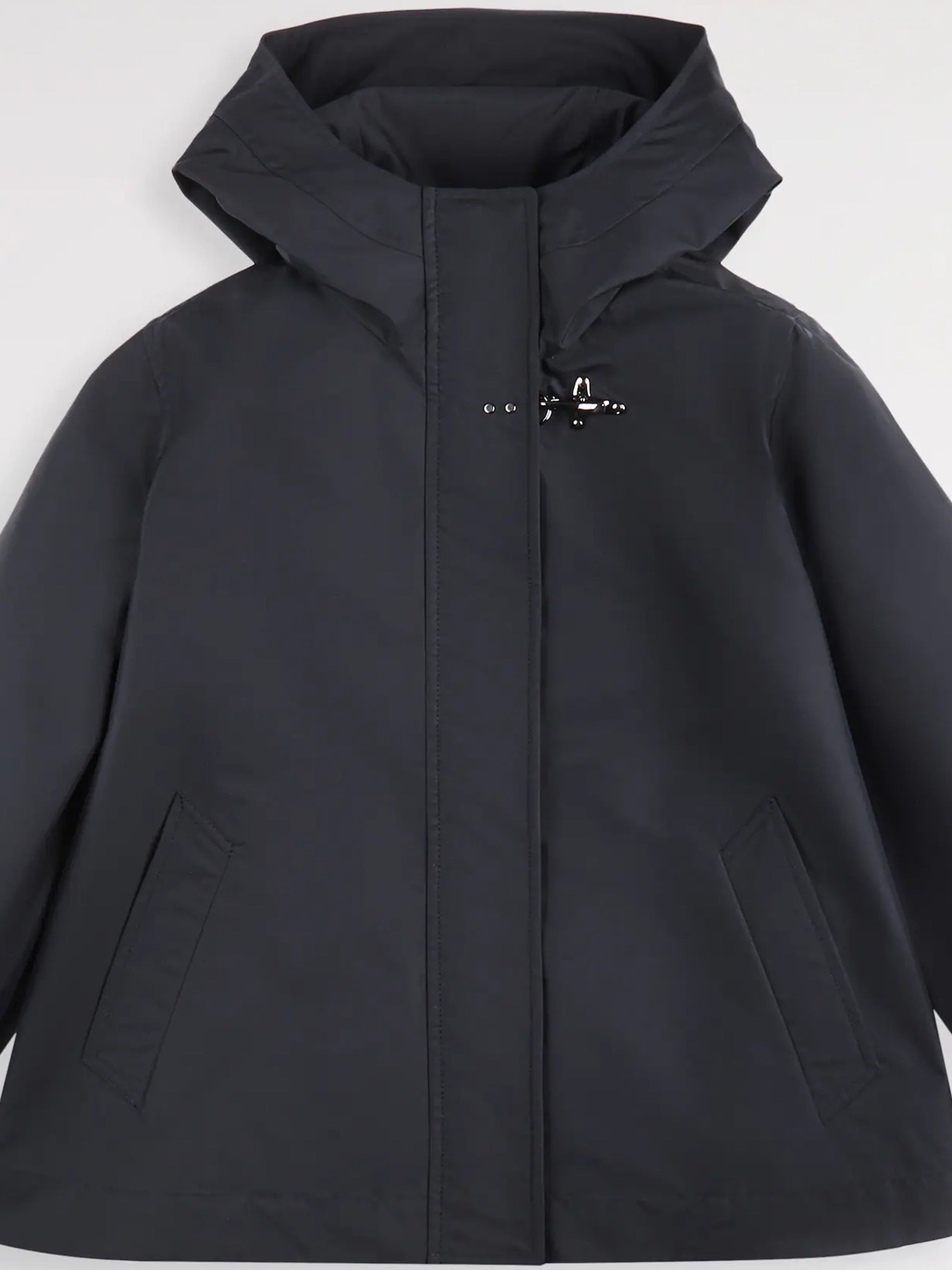Structured Collar Short Padded Clasp Jacket
