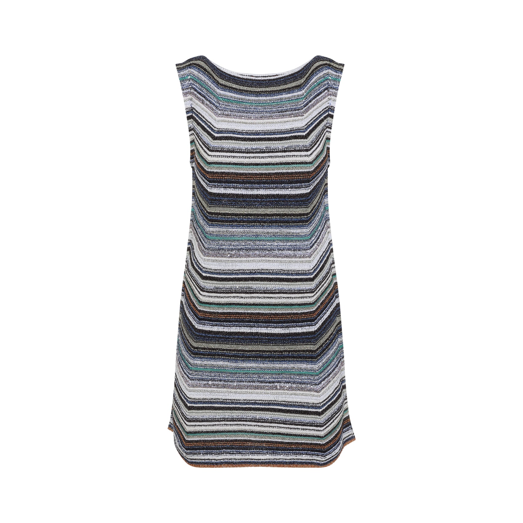 Vibrant Multicolor Striped Mini Dress