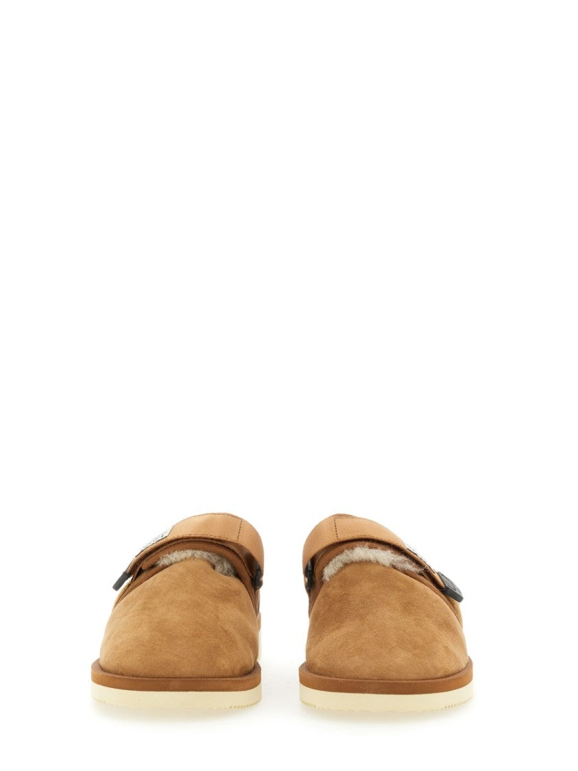 Brown Suede Slip-On Loafers